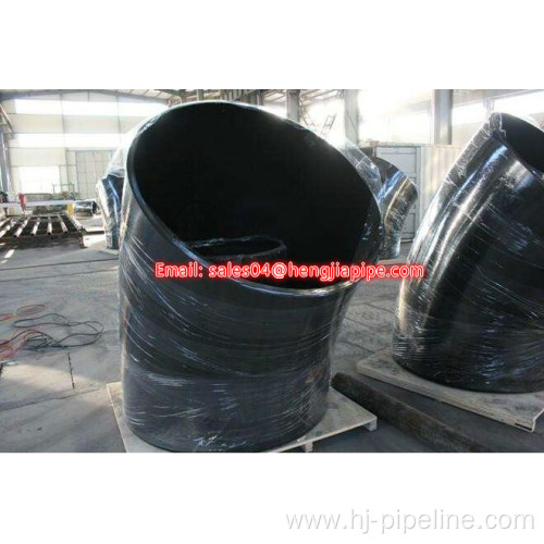 black steel welded elbow bevel end